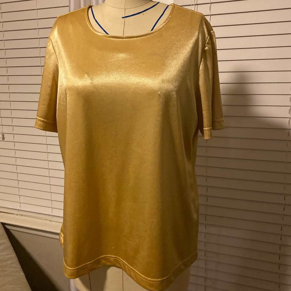 Vintage Stretch Satin Top